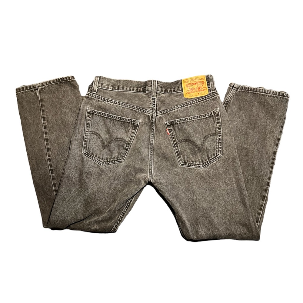 Levi's 505 Men's 33x32 Jeans. Black Denim. Zip fly. 100% Cotton